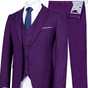 Two piece purple men’s suit new